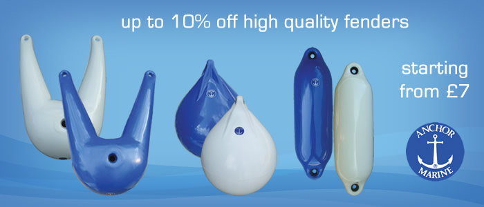Up to 10% off high quality Anchor Marine fenders starting from £7