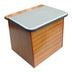 Mahogany Footstep Box - Grey Top