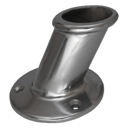 Chrome Flag Pole Socket - 32mm