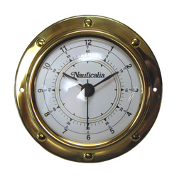 Nauticalia Brass Rivet Clock Nauticalia Brass Rivet Clock