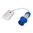 Trailing Socket - IP44 (Blue)